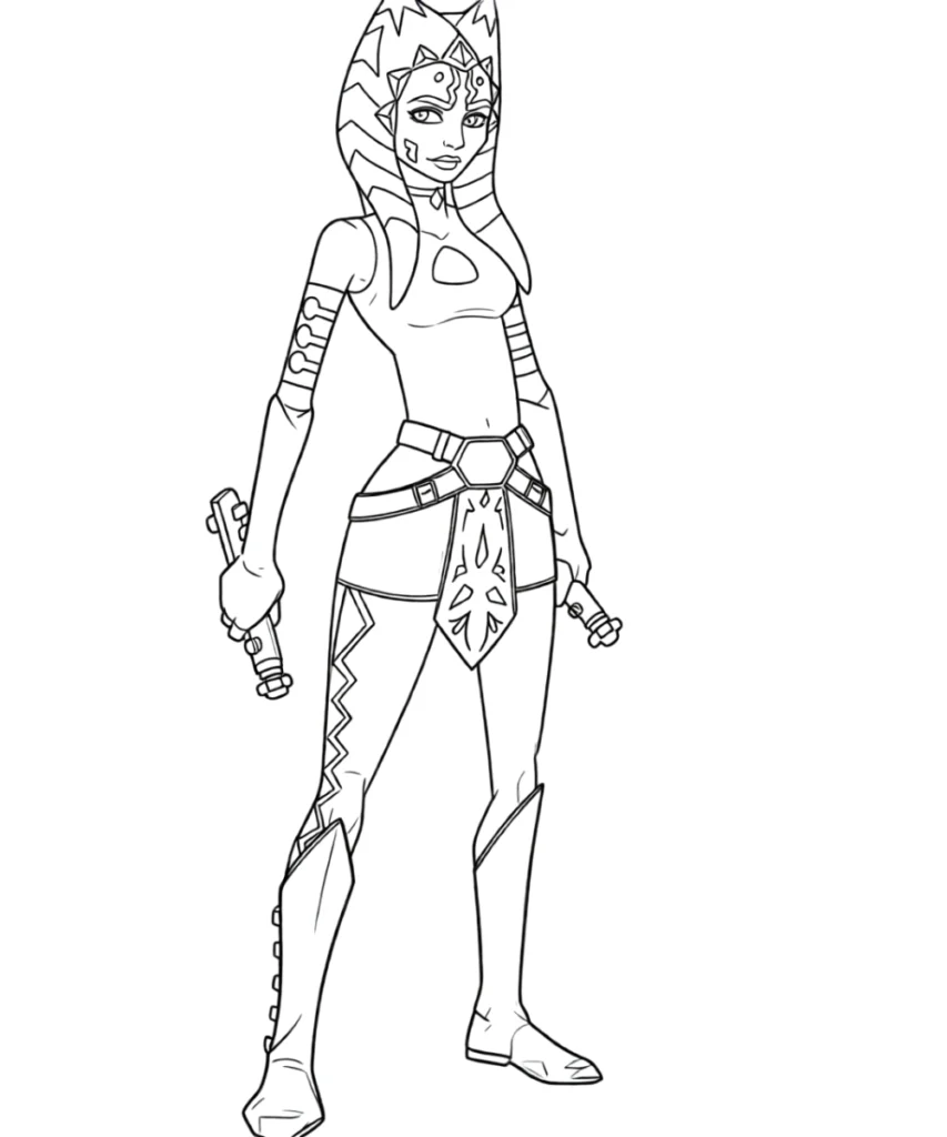 Ahsoka Tano Coloring Page
