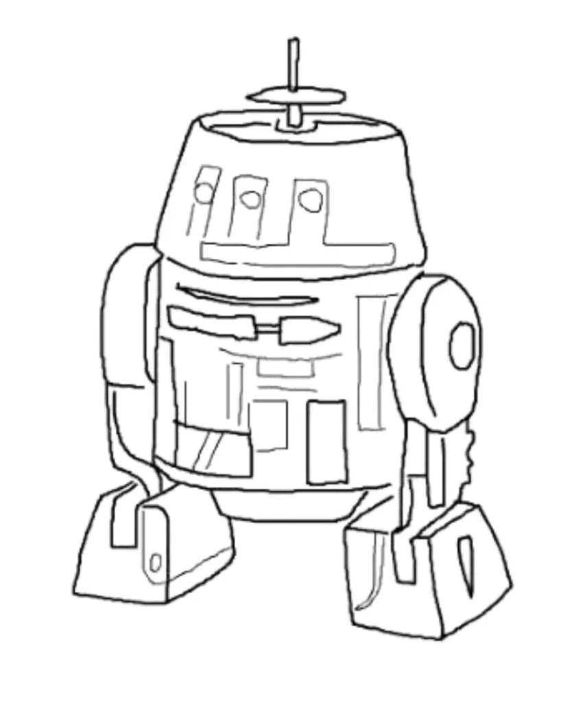 Chopper Droid Coloring Page