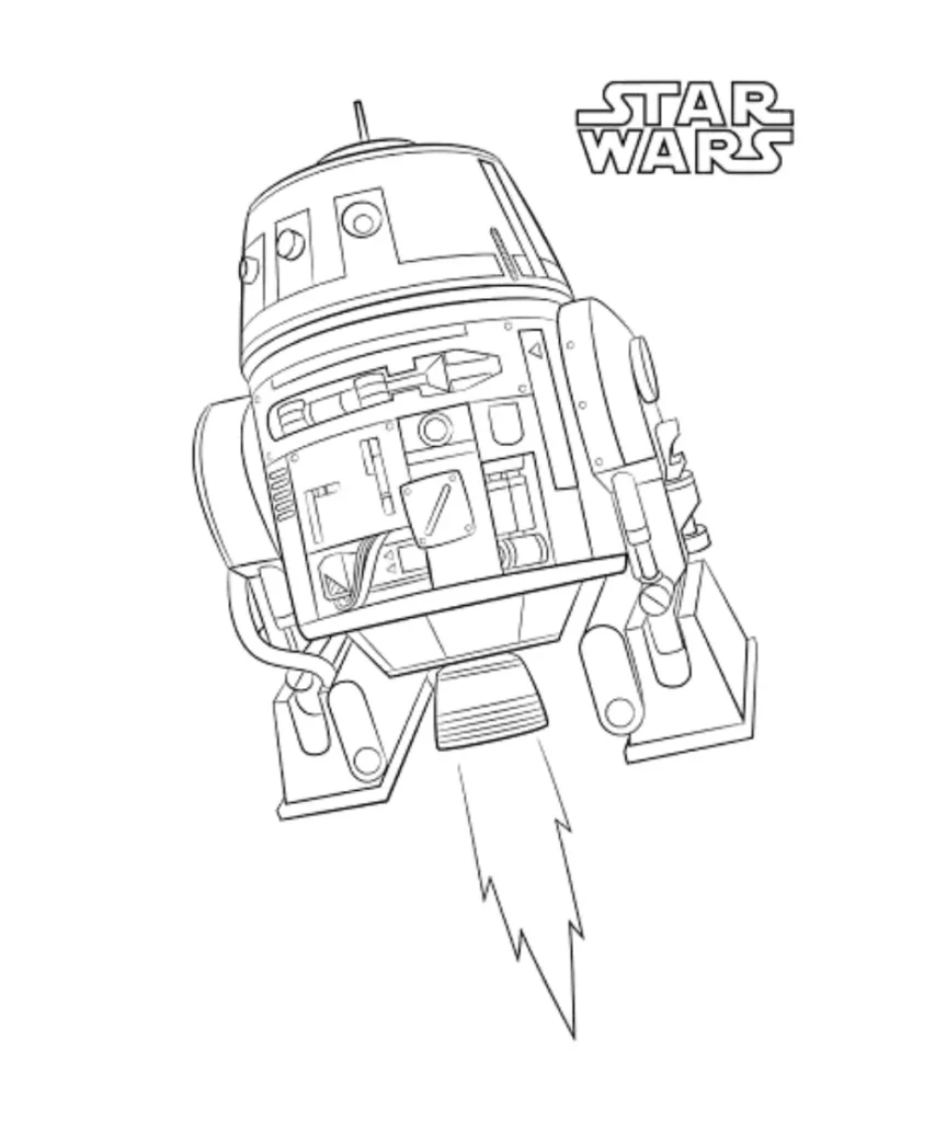 Chopper Droid Coloring Page