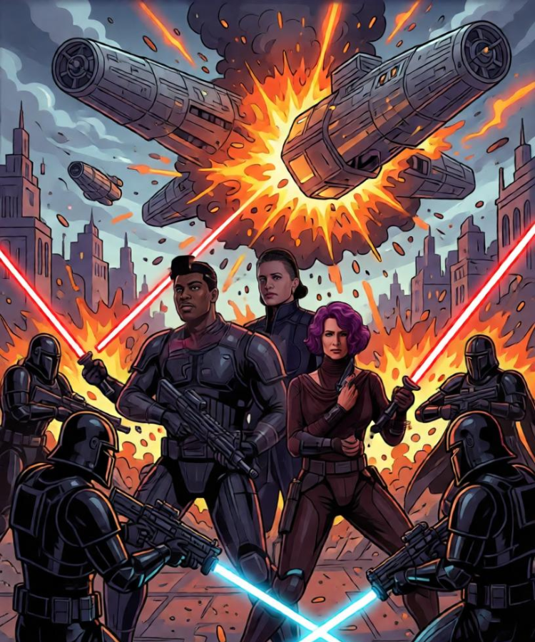 Star Wars Finn Character Wallpapers, Posters, and Coloring Pages for Fans 8 Fighting Alongside His Friends 2
