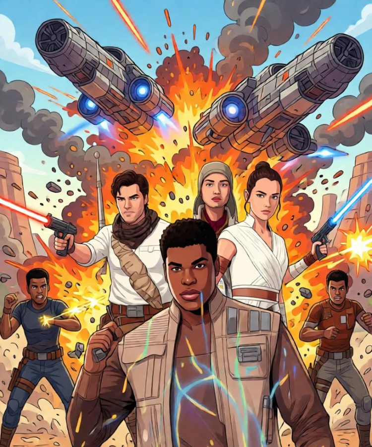 Star Wars Finn Character Wallpapers, Posters, and Coloring Pages for Fans 7 Fighting Alongside His Friends