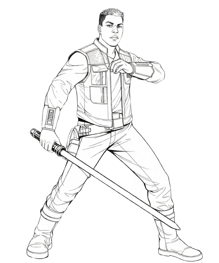 Star Wars Finn Character Wallpapers, Posters, and Coloring Pages for Fans 16 Finn Stormtrooper Coloring Page