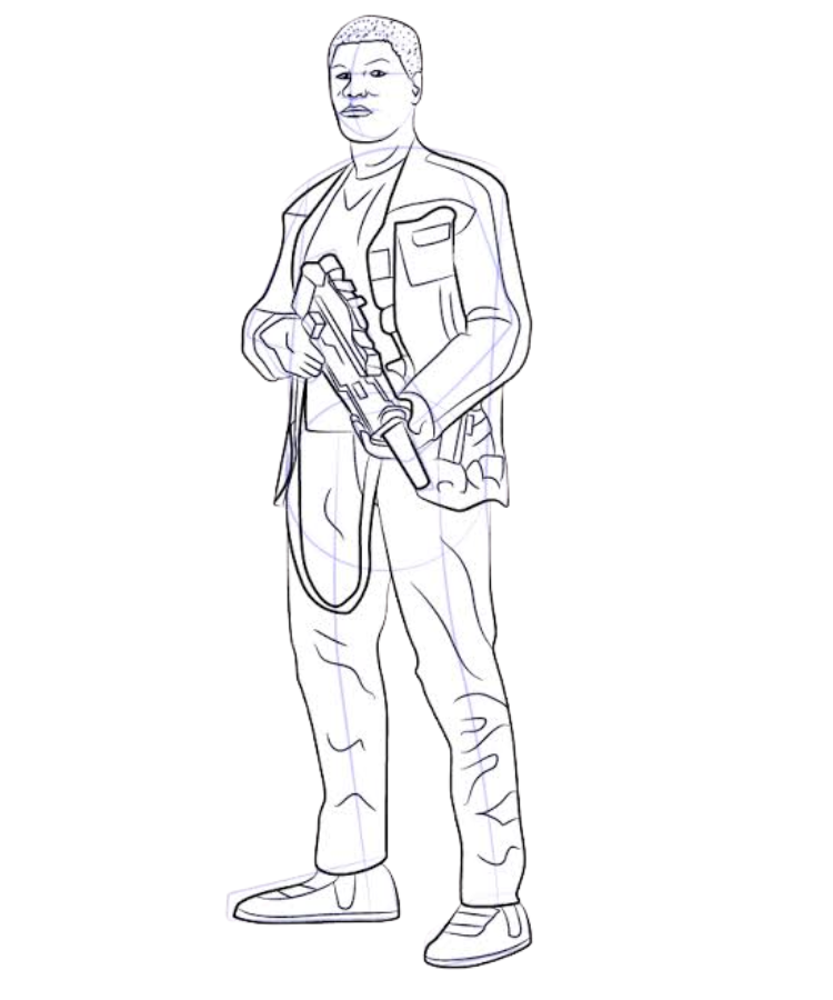 Star Wars Finn Character Wallpapers, Posters, and Coloring Pages for Fans 15 Finn Stormtrooper Coloring Page
