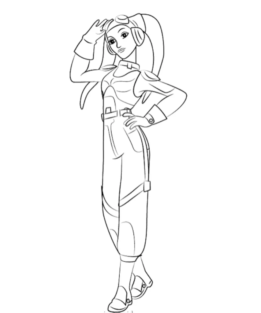 Hera Syndulla Coloring Sheet