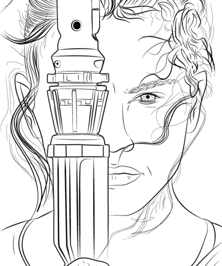Rey Adventure Coloring Sheet