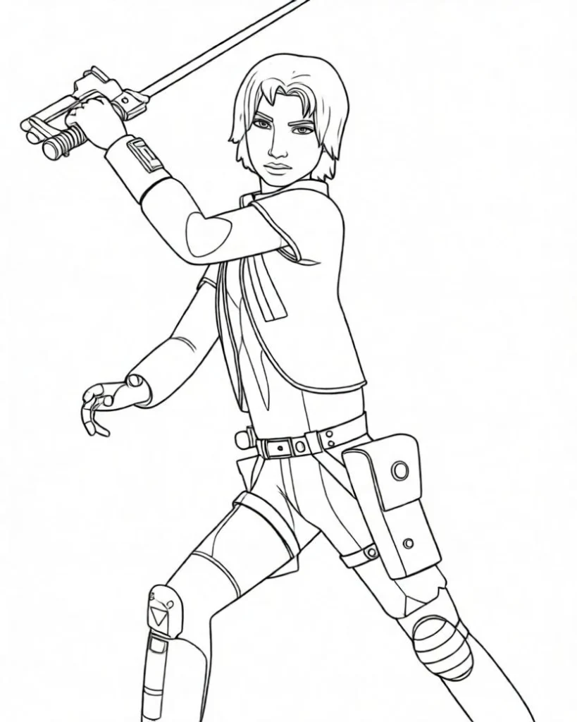 Ezra Bridger Coloring Page